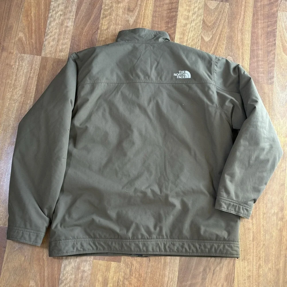 The North Face Mens 2XL Brown Insulated Parka Jacket AXEO Full Zip Outdoor